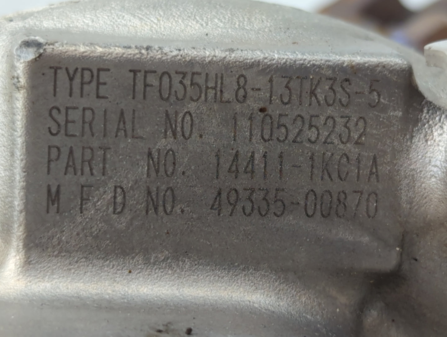 2011 Nissan Juke Turbocharger Turbo Charger Super Charger Supercharger - Oemusedautoparts1.com