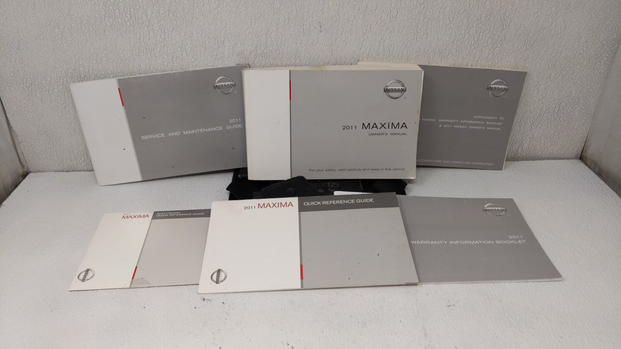 2011 Nissan Maxima Owners Manual Book Guide OEM Used Auto Parts - Oemusedautoparts1.com