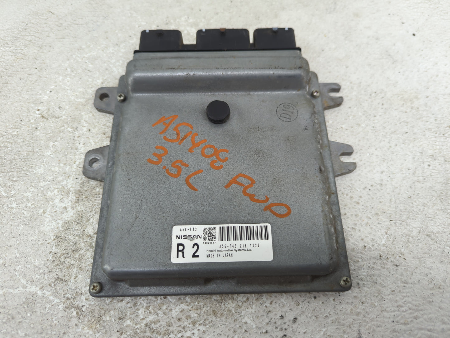 2011 Nissan Maxima PCM Engine Control Computer ECU ECM PCU OEM P/N:A56-F43 Fits OEM Used Auto Parts - Oemusedautoparts1.com