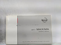 2011 Nissan Maxima Owners Manual Book Guide P/N:OM1E 0A35U1 OEM Used Auto Parts - Oemusedautoparts1.com