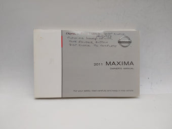 compare product 2011 Nissan Maxima Owners Manual Book Guide OEM Used Auto Parts