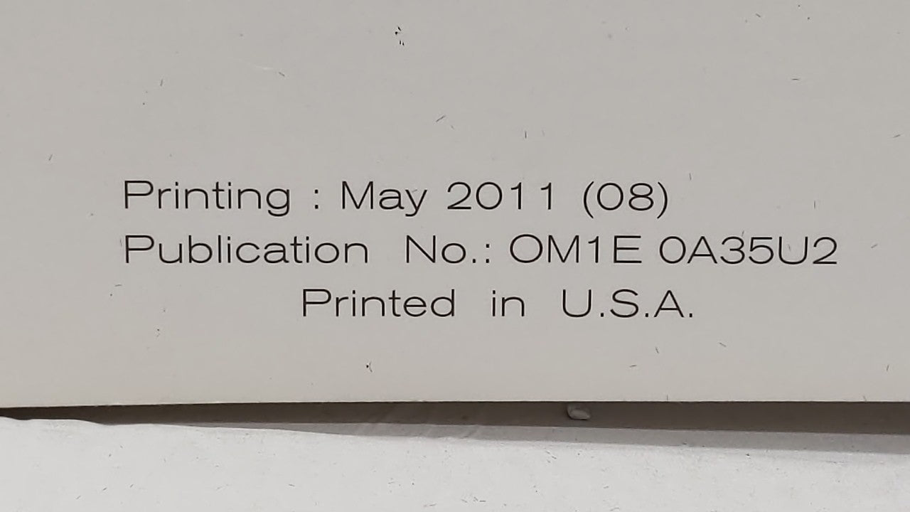 2011 Nissan Maxima Owners Manual Book Guide OEM Used Auto Parts - Oemusedautoparts1.com