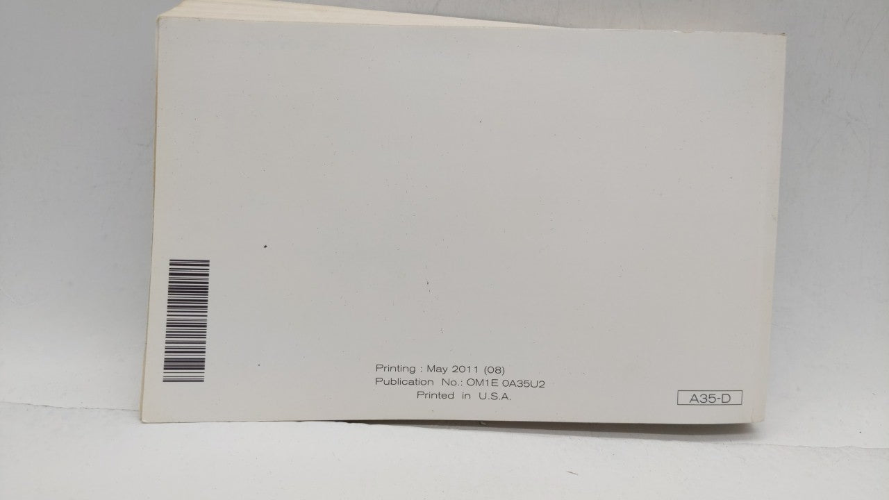 2011 Nissan Maxima Owners Manual Book Guide OEM Used Auto Parts - Oemusedautoparts1.com