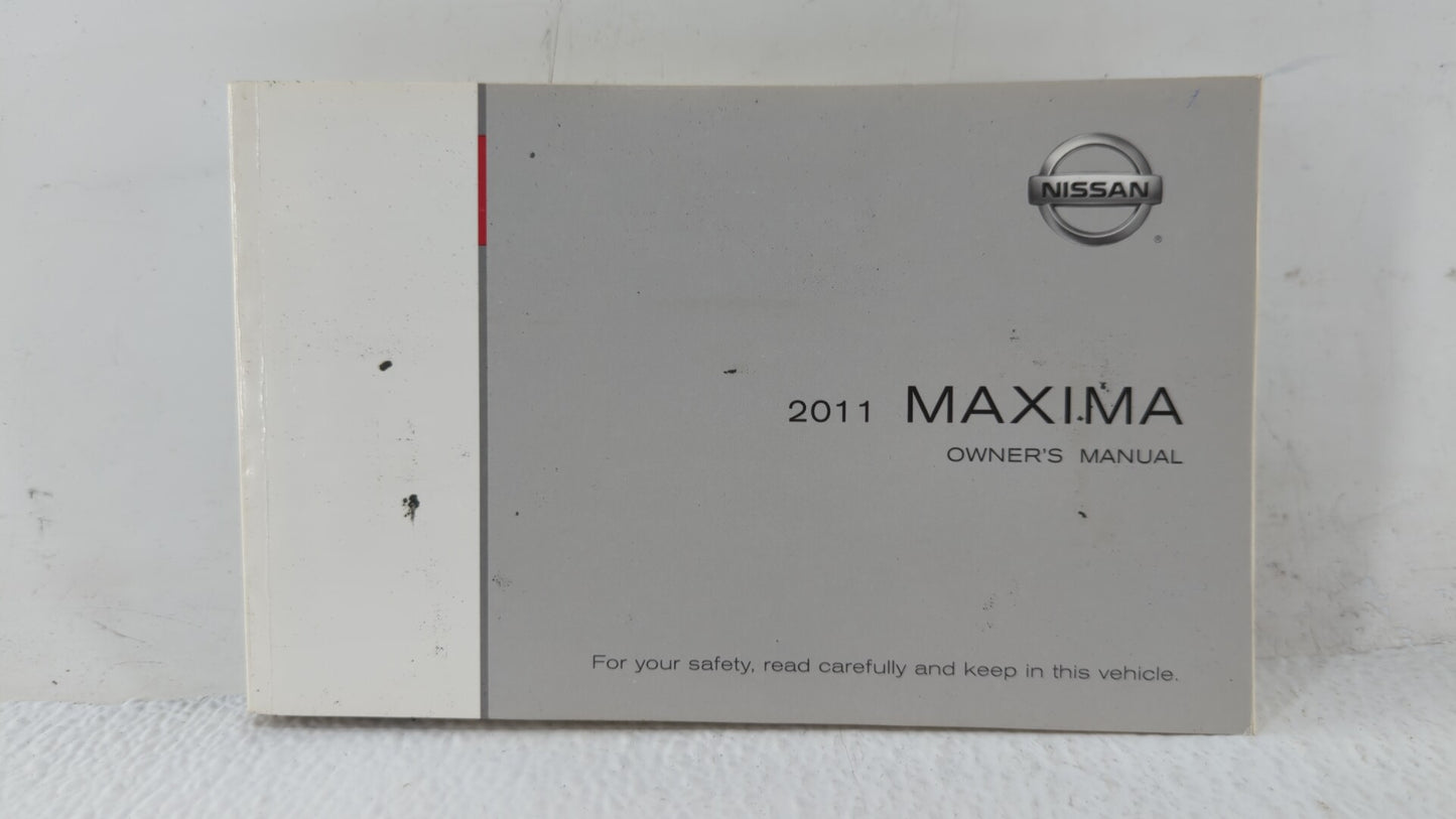 2011 Nissan Maxima Owners Manual Book Guide OEM Used Auto Parts - Oemusedautoparts1.com