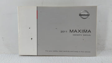 2011 Nissan Maxima Owners Manual Book Guide OEM Used Auto Parts - Oemusedautoparts1.com