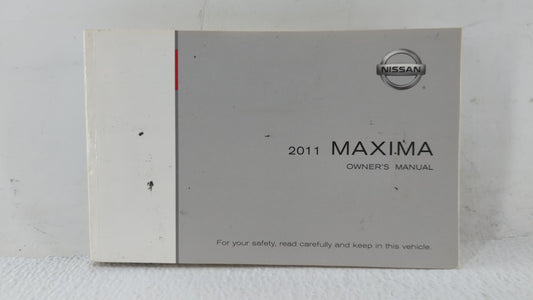 2011 Nissan Maxima Owners Manual Book Guide OEM Used Auto Parts - Oemusedautoparts1.com
