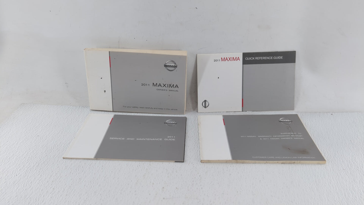 2011 Nissan Maxima Owners Manual Book Guide OEM Used Auto Parts - Oemusedautoparts1.com