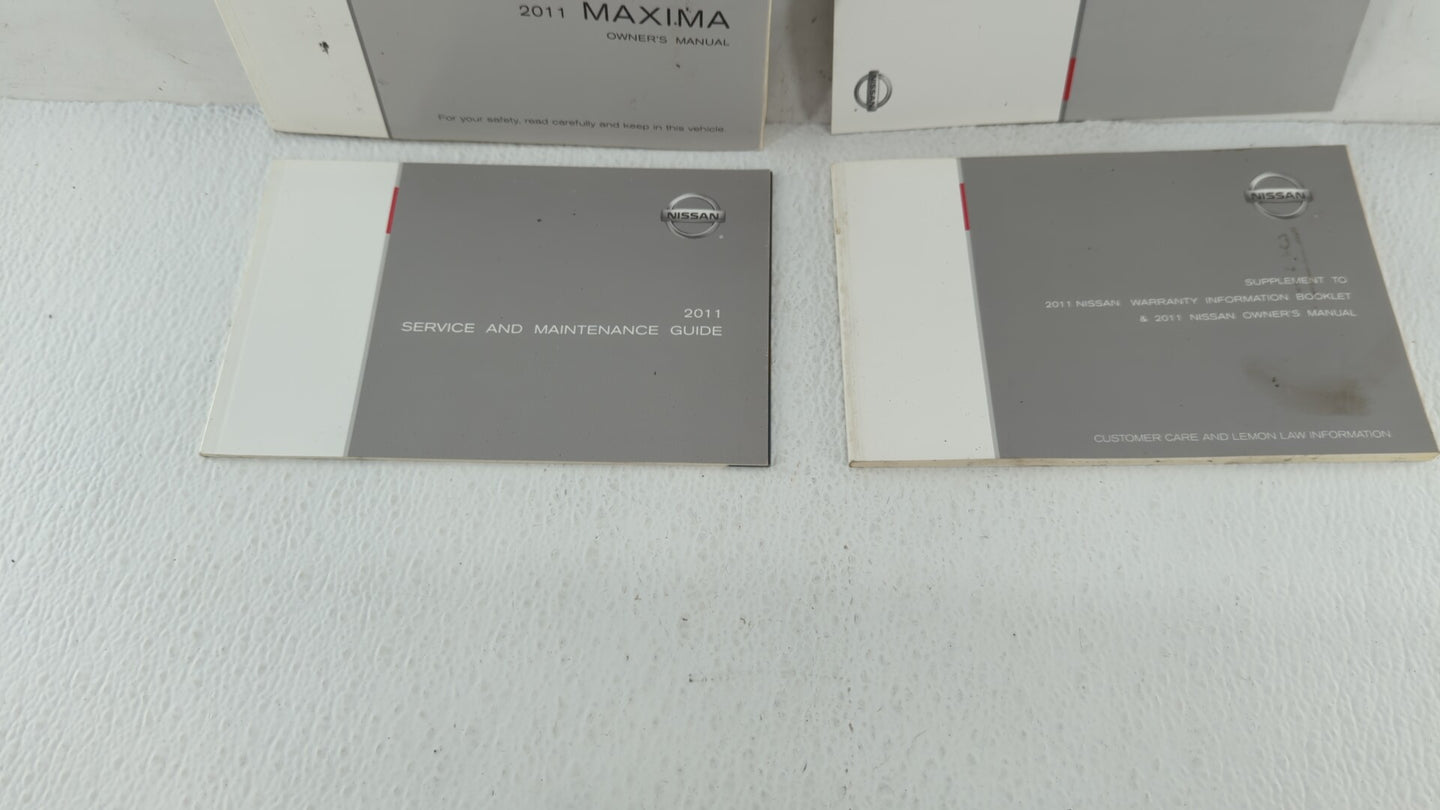 2011 Nissan Maxima Owners Manual Book Guide OEM Used Auto Parts - Oemusedautoparts1.com