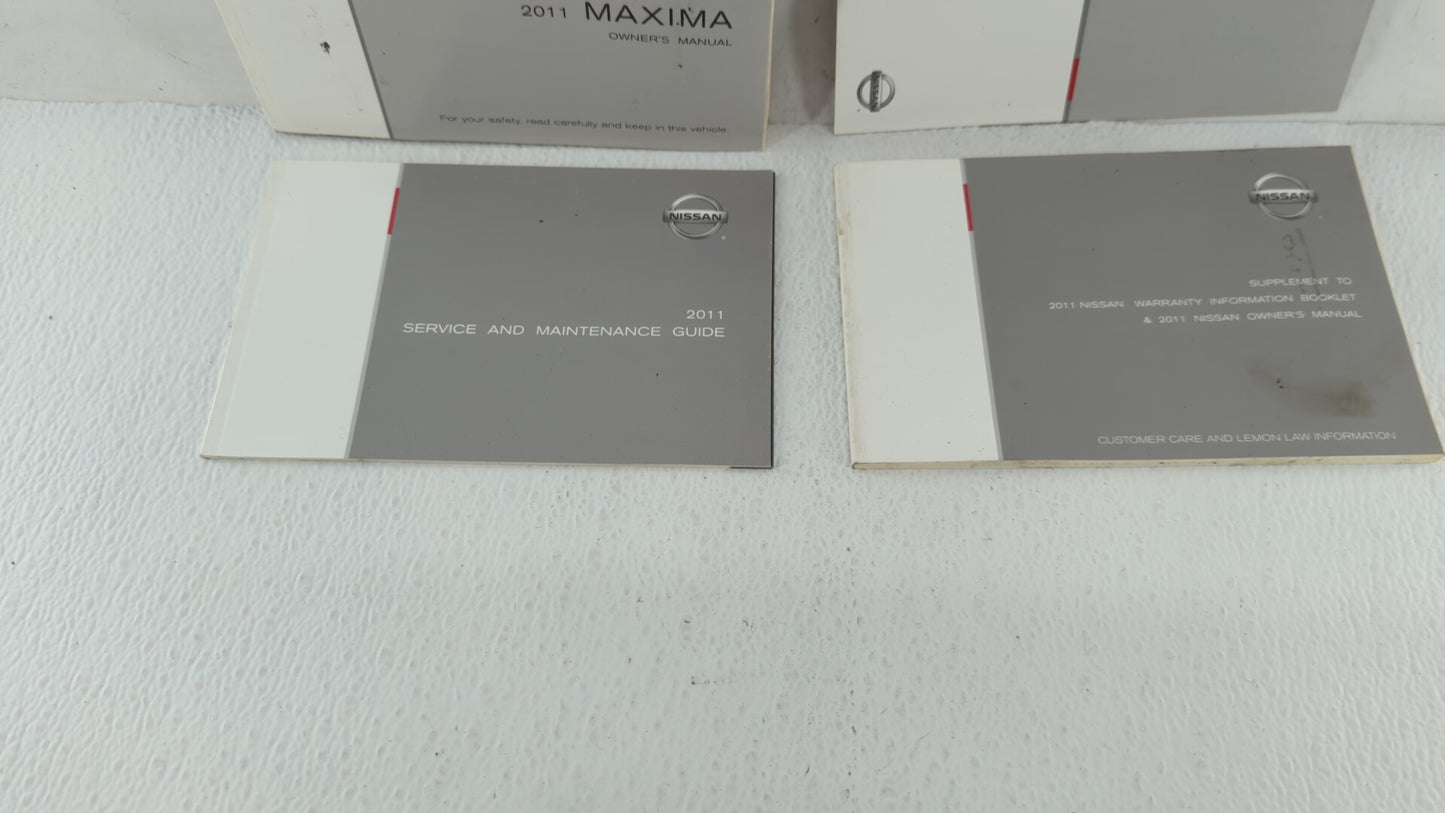 2011 Nissan Maxima Owners Manual Book Guide OEM Used Auto Parts - Oemusedautoparts1.com