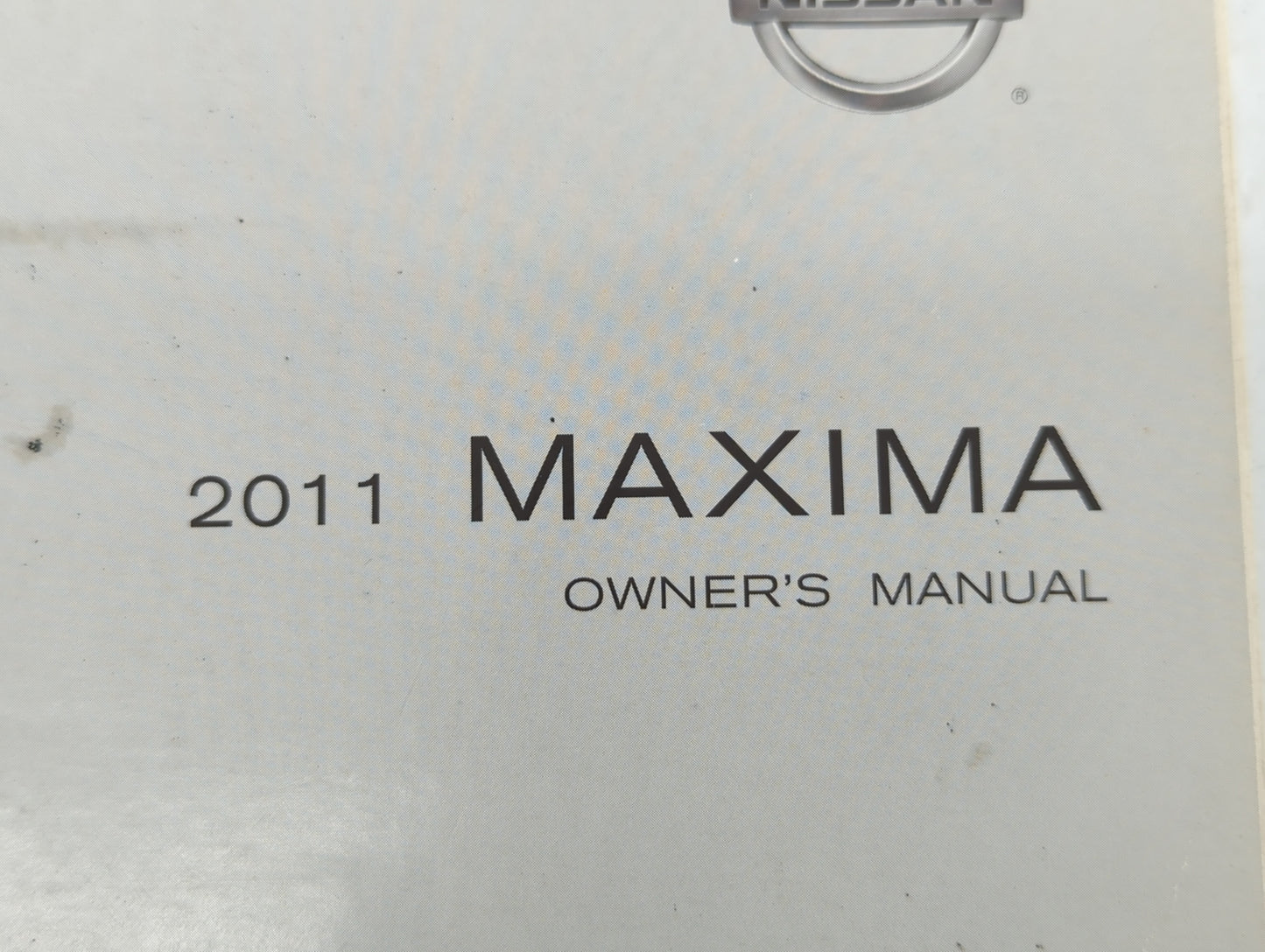 2011 Nissan Maxima Owners Manual Book Guide OEM Used Auto Parts - Oemusedautoparts1.com