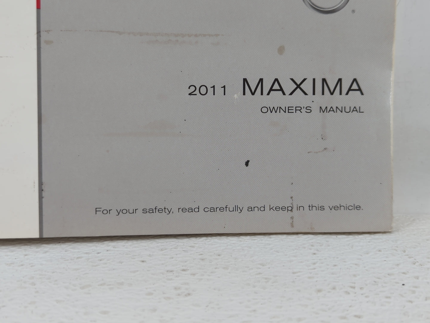 2011 Nissan Maxima Owners Manual Book Guide OEM Used Auto Parts - Oemusedautoparts1.com