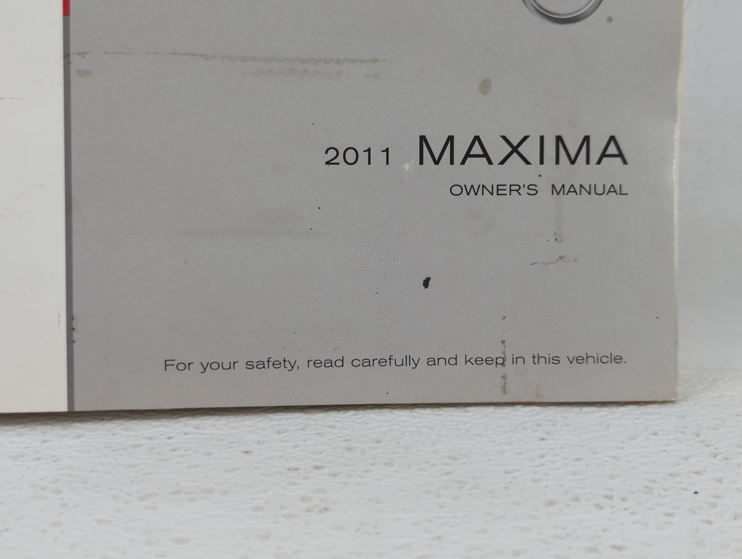 2011 Nissan Maxima Owners Manual Book Guide OEM Used Auto Parts - Oemusedautoparts1.com