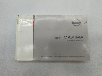 compare product 2011 Nissan Maxima Owners Manual Book Guide OEM Used Auto Parts