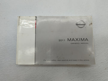 2011 Nissan Maxima Owners Manual Book Guide OEM Used Auto Parts - Oemusedautoparts1.com