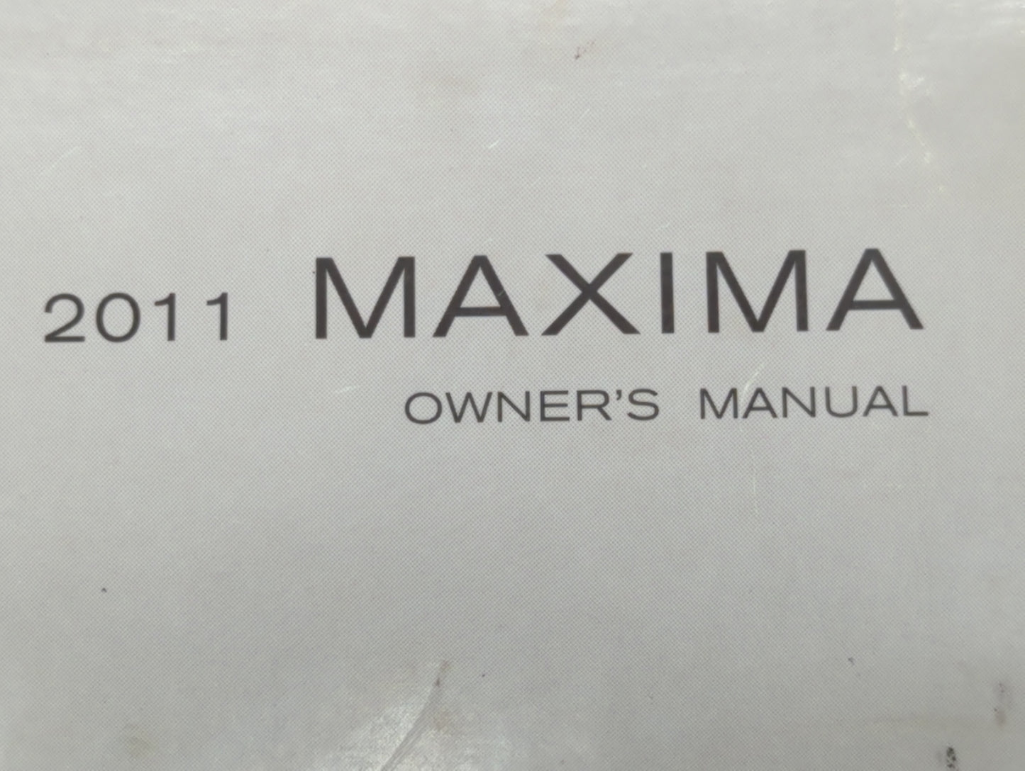 2011 Nissan Maxima Owners Manual Book Guide OEM Used Auto Parts - Oemusedautoparts1.com