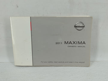 2011 Nissan Maxima Owners Manual Book Guide OEM Used Auto Parts - Oemusedautoparts1.com