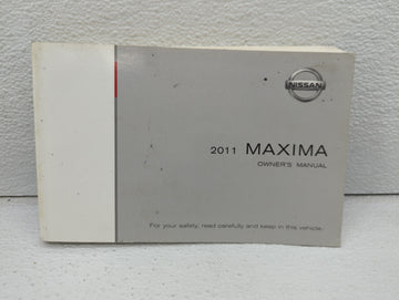 2011 Nissan Maxima Owners Manual Book Guide OEM Used Auto Parts - Oemusedautoparts1.com