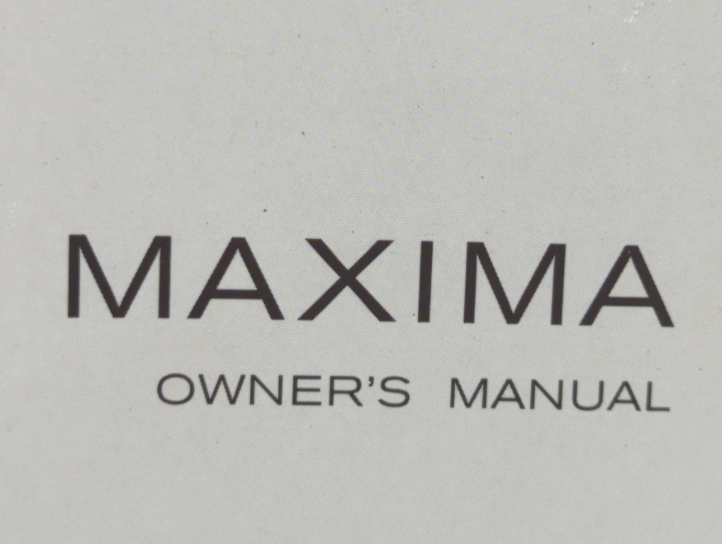 2011 Nissan Maxima Owners Manual Book Guide OEM Used Auto Parts - Oemusedautoparts1.com