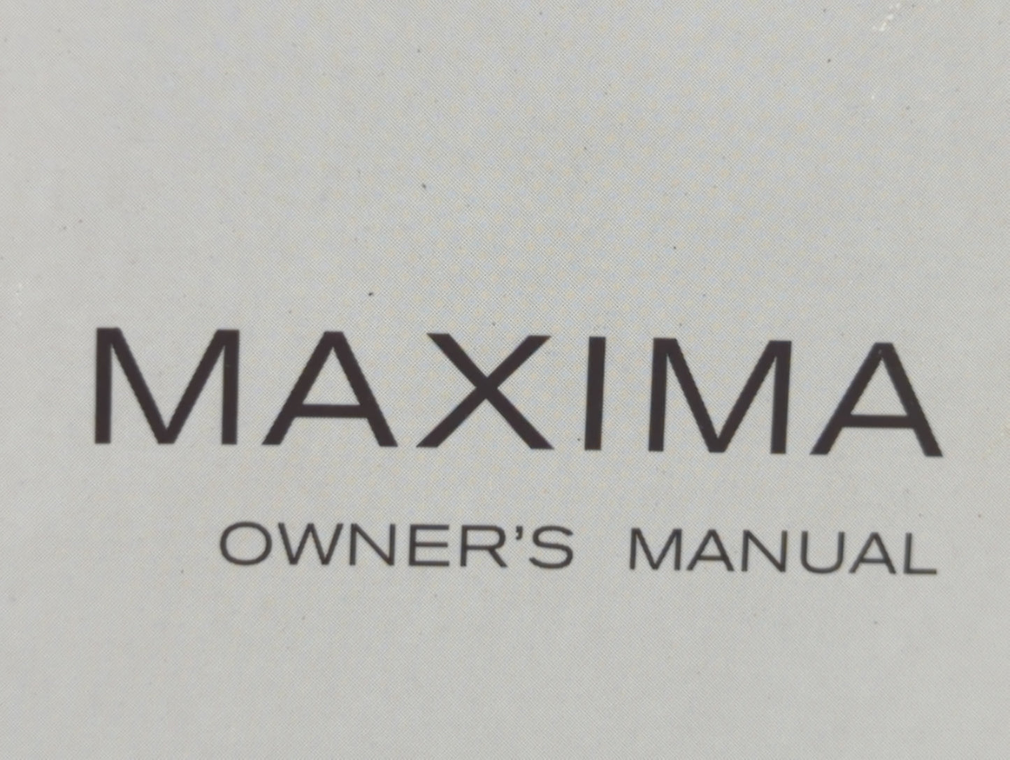 2011 Nissan Maxima Owners Manual Book Guide OEM Used Auto Parts - Oemusedautoparts1.com