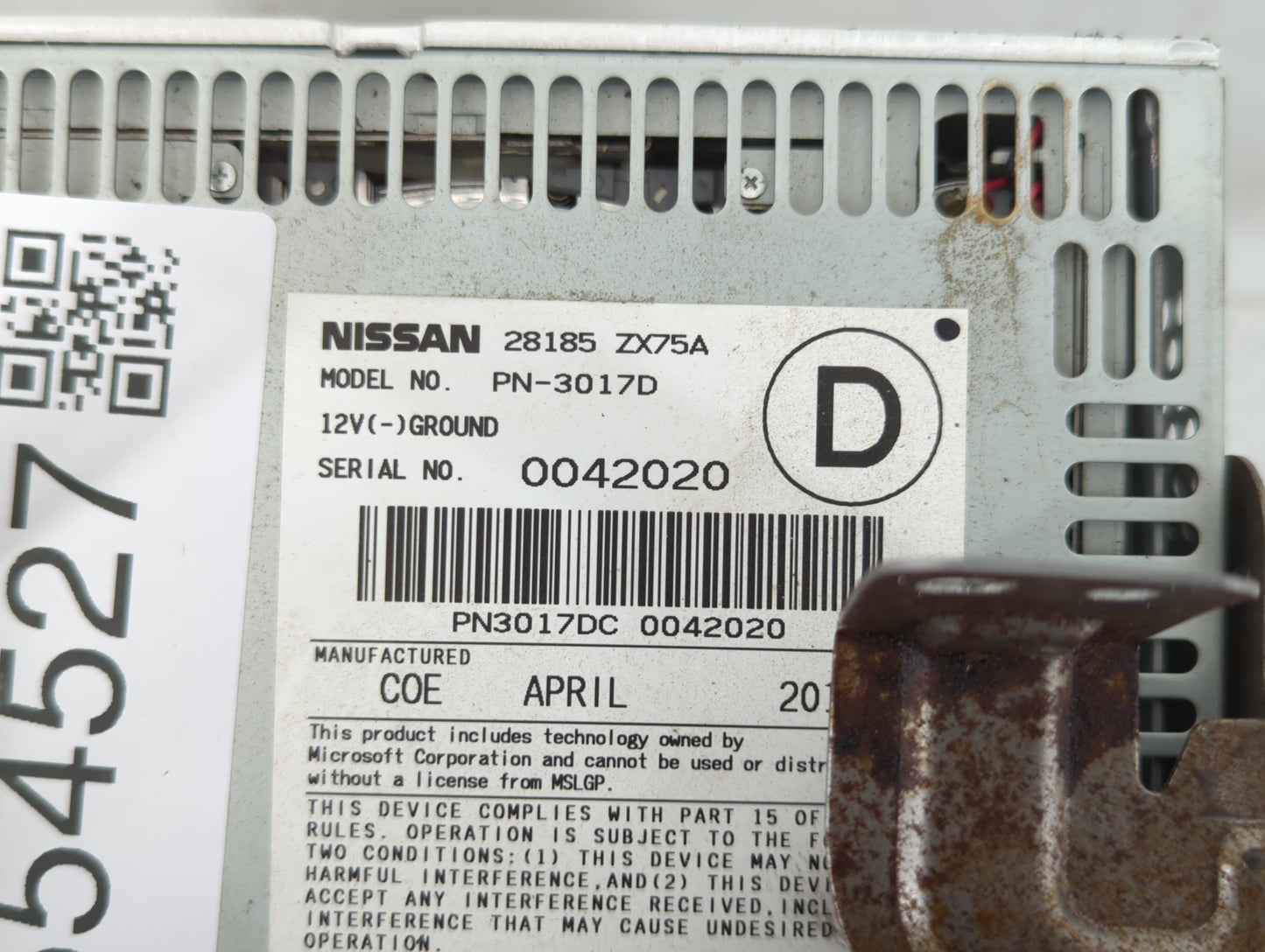 2011-2011 Nissan Maxima Am Fm Cd Player Radio Receiver - Oemusedautoparts1.com