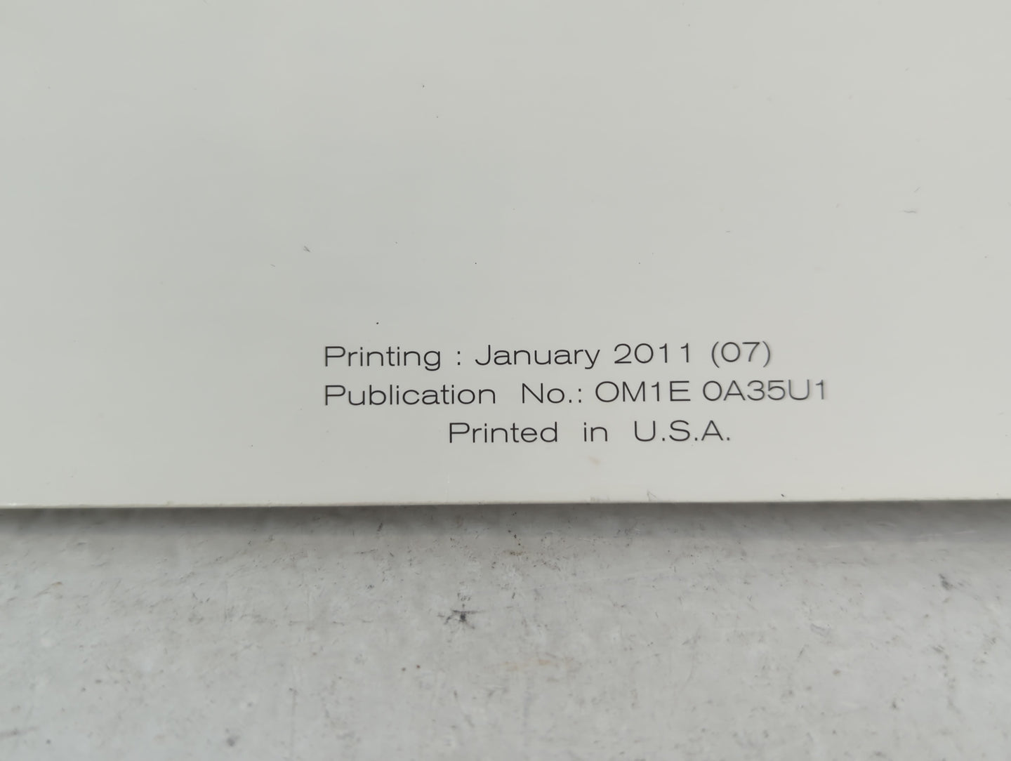 2011 Nissan Maxima Owners Manual Book Guide OEM Used Auto Parts - Oemusedautoparts1.com