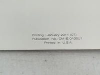 2011 Nissan Maxima Owners Manual Book Guide OEM Used Auto Parts - Oemusedautoparts1.com