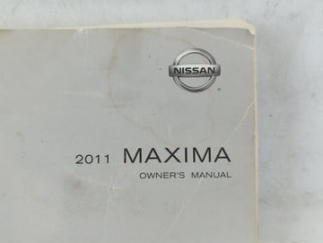 2011 Nissan Maxima Owners Manual Book Guide OEM Used Auto Parts