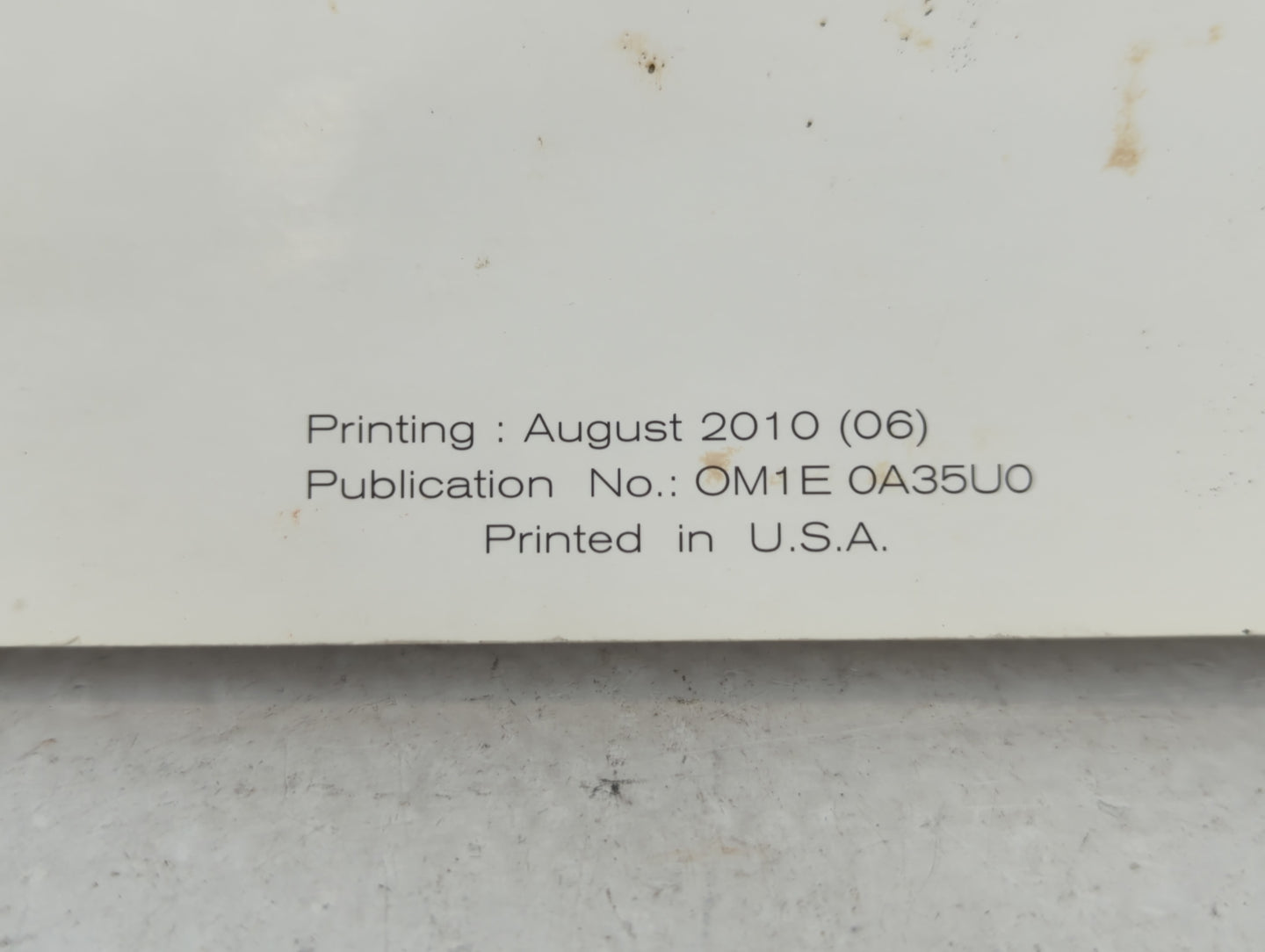 2011 Nissan Maxima Owners Manual Book Guide OEM Used Auto Parts - Oemusedautoparts1.com