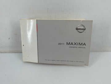 2011 Nissan Maxima Owners Manual Book Guide OEM Used Auto Parts - Oemusedautoparts1.com