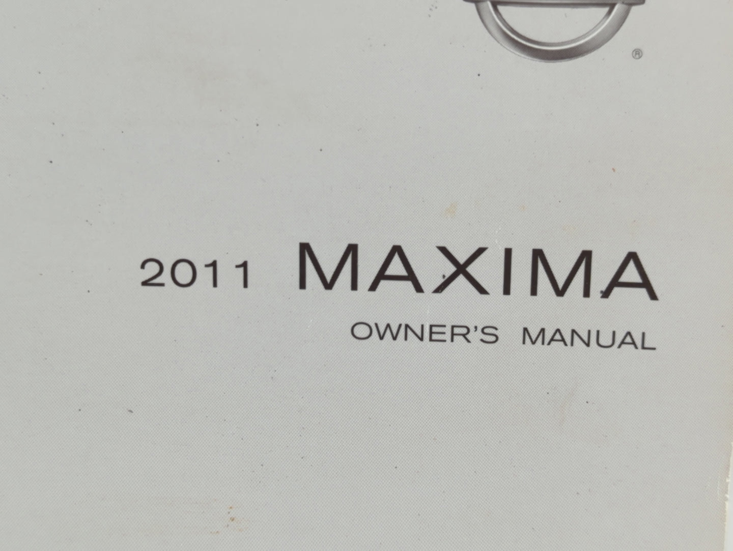 2011 Nissan Maxima Owners Manual Book Guide OEM Used Auto Parts - Oemusedautoparts1.com