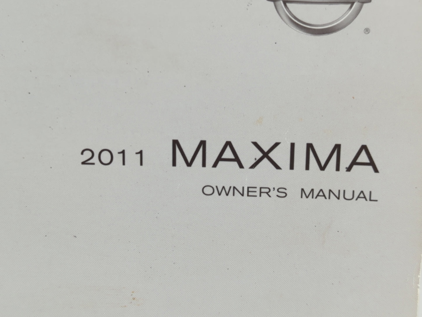 2011 Nissan Maxima Owners Manual Book Guide OEM Used Auto Parts - Oemusedautoparts1.com
