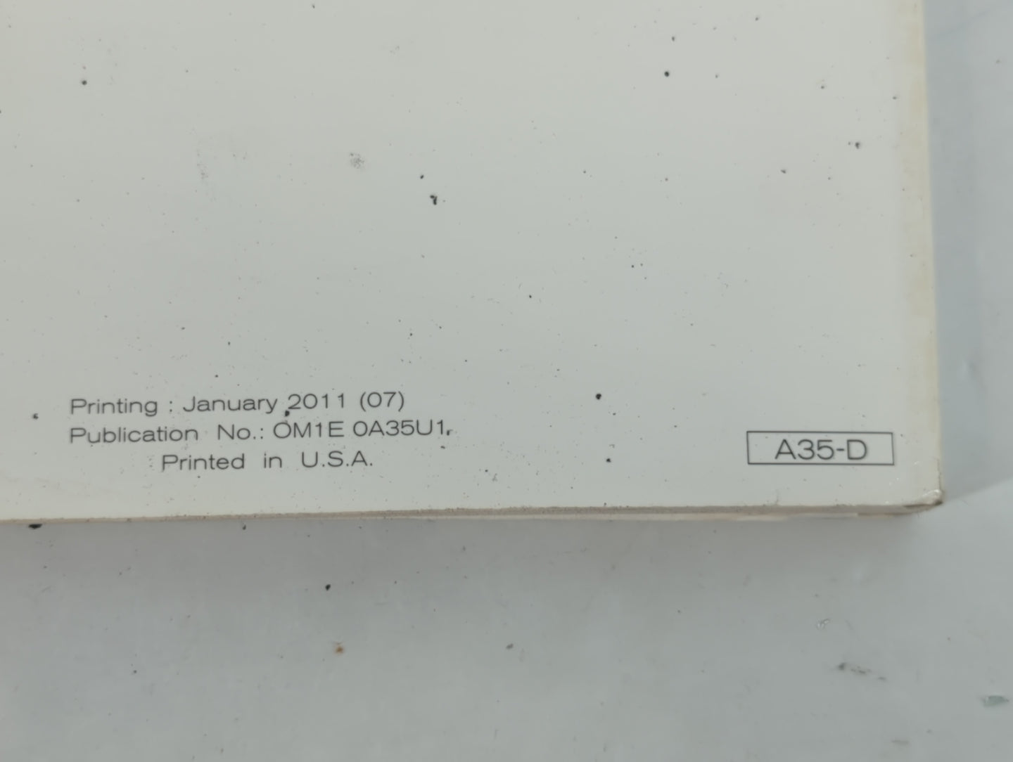 2011 Nissan Maxima Owners Manual Book Guide OEM Used Auto Parts - Oemusedautoparts1.com