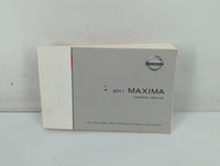 2011 Nissan Maxima Owners Manual Book Guide P/N:OM1E 0A35U0 OEM Used Auto Parts - Oemusedautoparts1.com