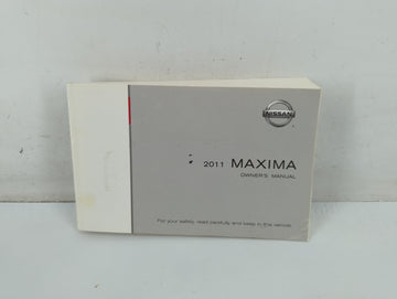2011 Nissan Maxima Owners Manual Book Guide P/N:OM1E 0A35U0 OEM Used Auto Parts - Oemusedautoparts1.com