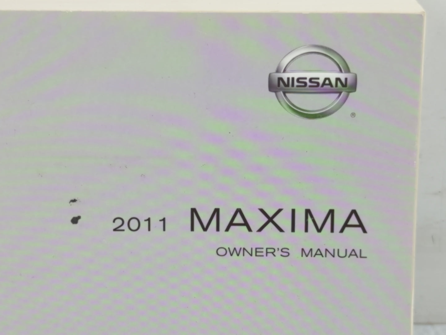 2011 Nissan Maxima Owners Manual Book Guide P/N:OM1E 0A35U0 OEM Used Auto Parts - Oemusedautoparts1.com