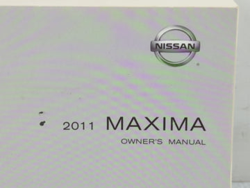 2011 Nissan Maxima Owners Manual Book Guide P/N:OM1E 0A35U0 OEM Used Auto Parts