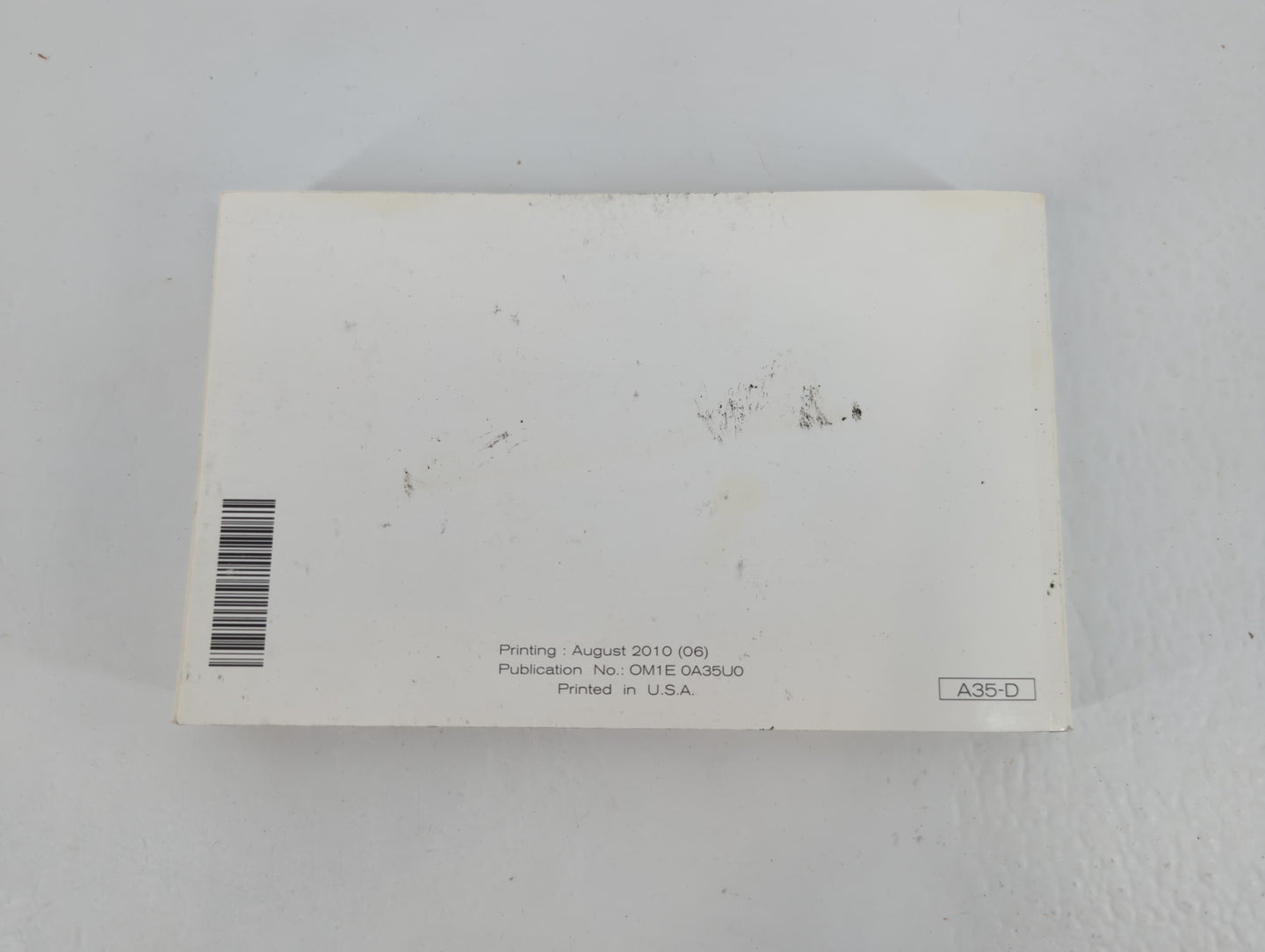 2011 Nissan Maxima Owners Manual Book Guide P/N:OM1E 0A35U0 OEM Used Auto Parts - Oemusedautoparts1.com