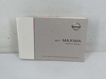 2011 Nissan Maxima Owners Manual Book Guide P/N:OM1E 0A35U1 OEM Used Auto Parts - Oemusedautoparts1.com