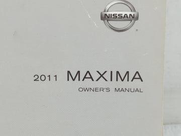 2011 Nissan Maxima Owners Manual Book Guide P/N:OM1E 0A35U1 OEM Used Auto Parts