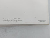 2011 Nissan Maxima Owners Manual Book Guide P/N:OM1E 0A35U1 OEM Used Auto Parts - Oemusedautoparts1.com