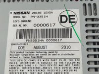 2011-2014 Nissan Murano Radio AM FM Cd Player Receiver Replacement P/N:28185 1SX0A Fits Fits 2011 2012 2013 2014 OEM Used Au