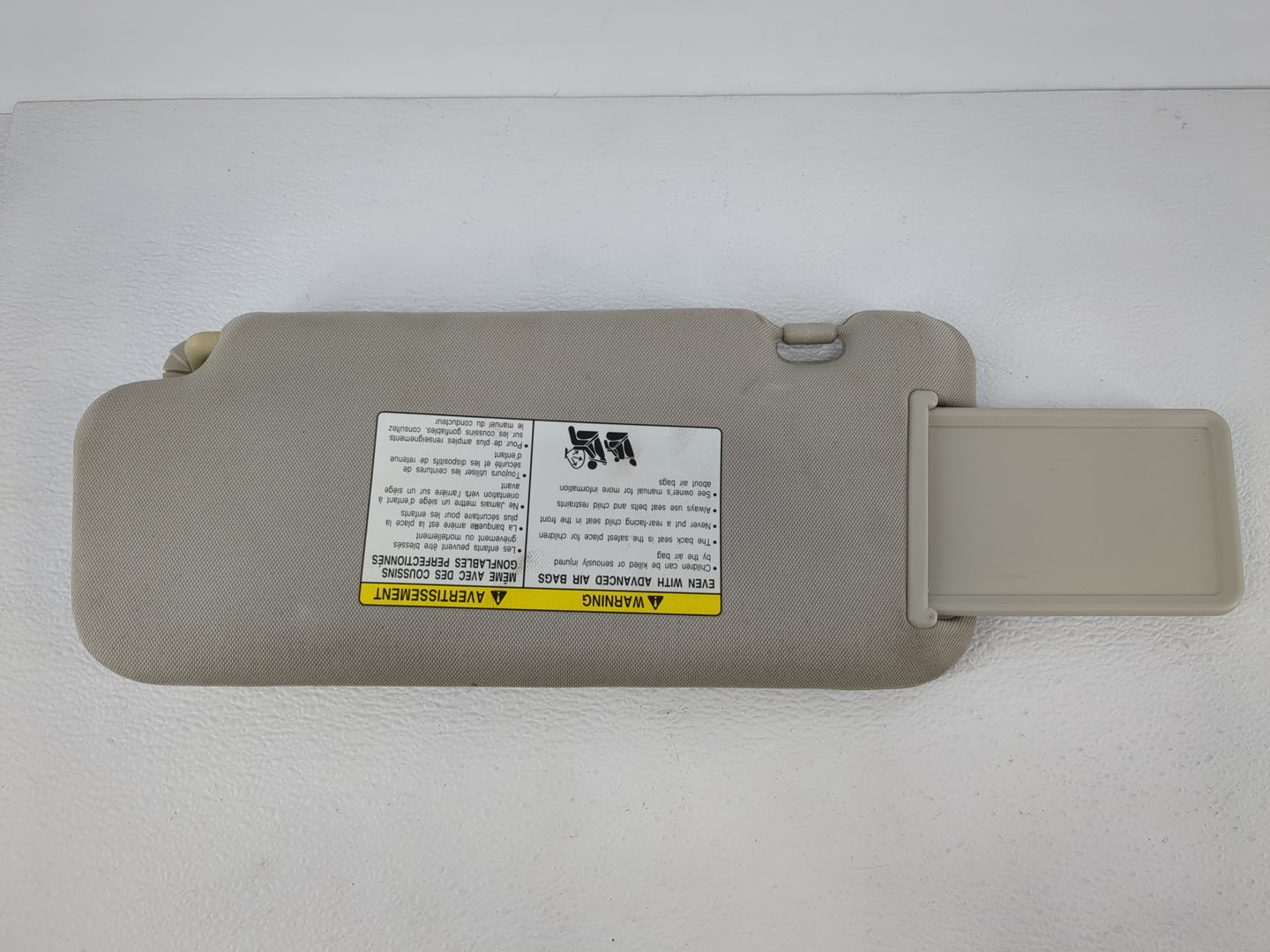 2009-2014 Nissan Murano Sun Visor Shade Replacement Passenger Right Mirror Fits Fits 2009 2010 2011 2012 2013 2014 OEM Used 