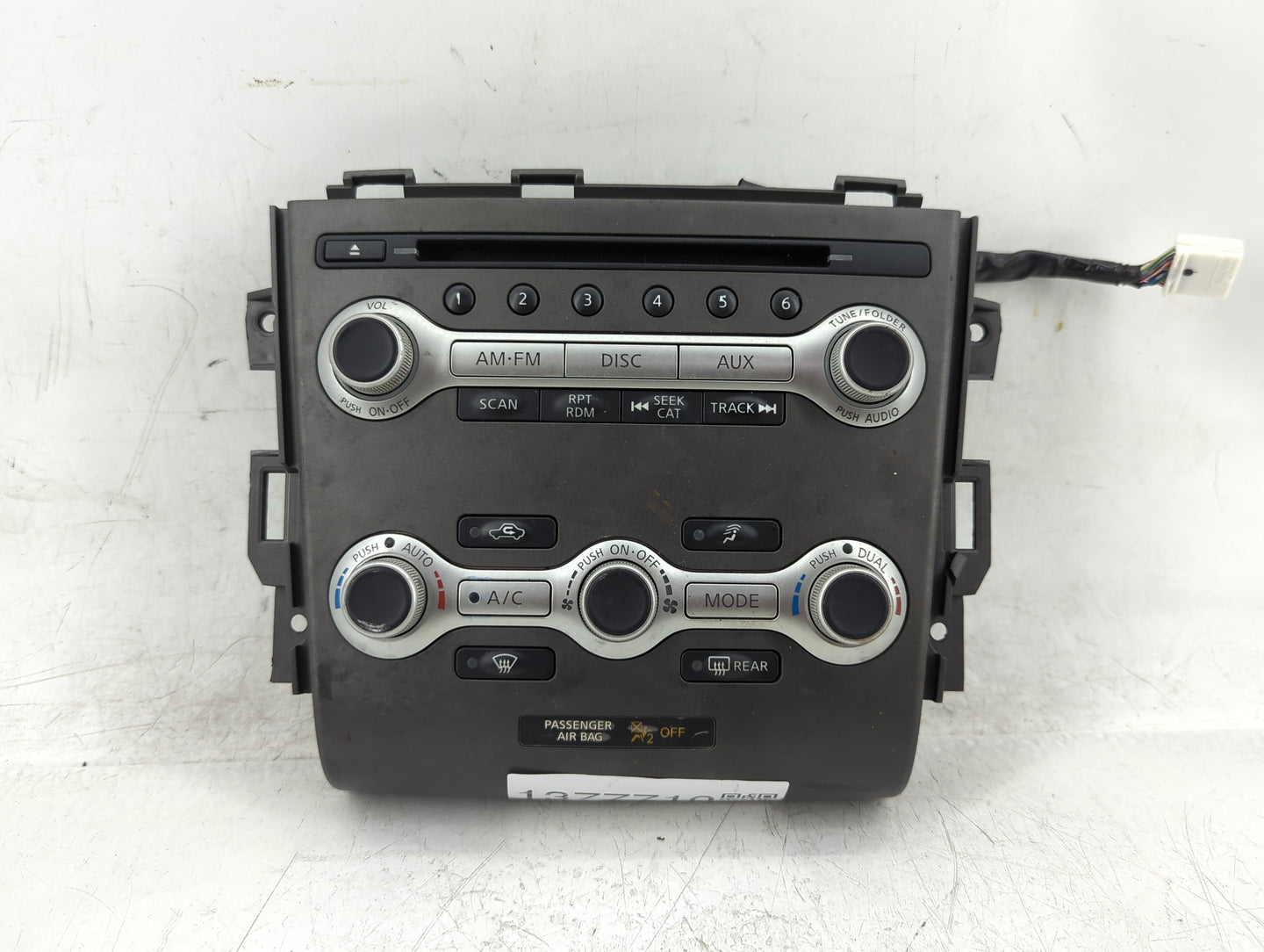 2010-2014 Nissan Murano Climate Control Module Temperature AC/Heater Replacement P/N:97250-M6310WK Fits OEM Used Auto Parts 