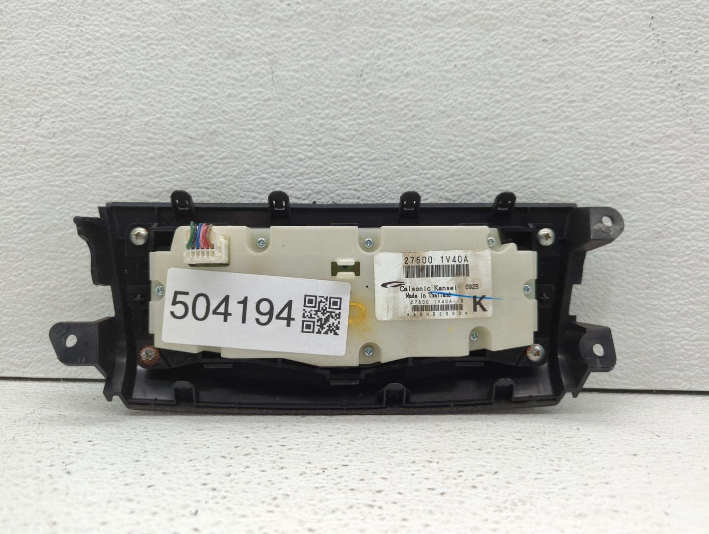 2010-2014 Nissan Murano Climate Control Module Temperature AC/Heater Replacement P/N:27500 1V40A Fits OEM Used Auto Parts - 