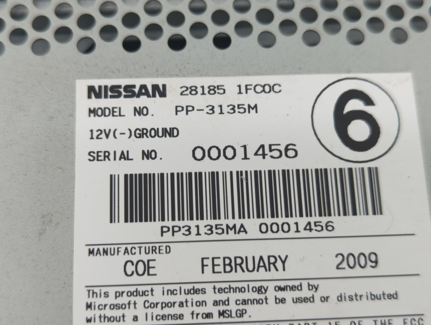 2009-2014 Nissan Murano Am Fm Cd Player Radio Receiver - Oemusedautoparts1.com