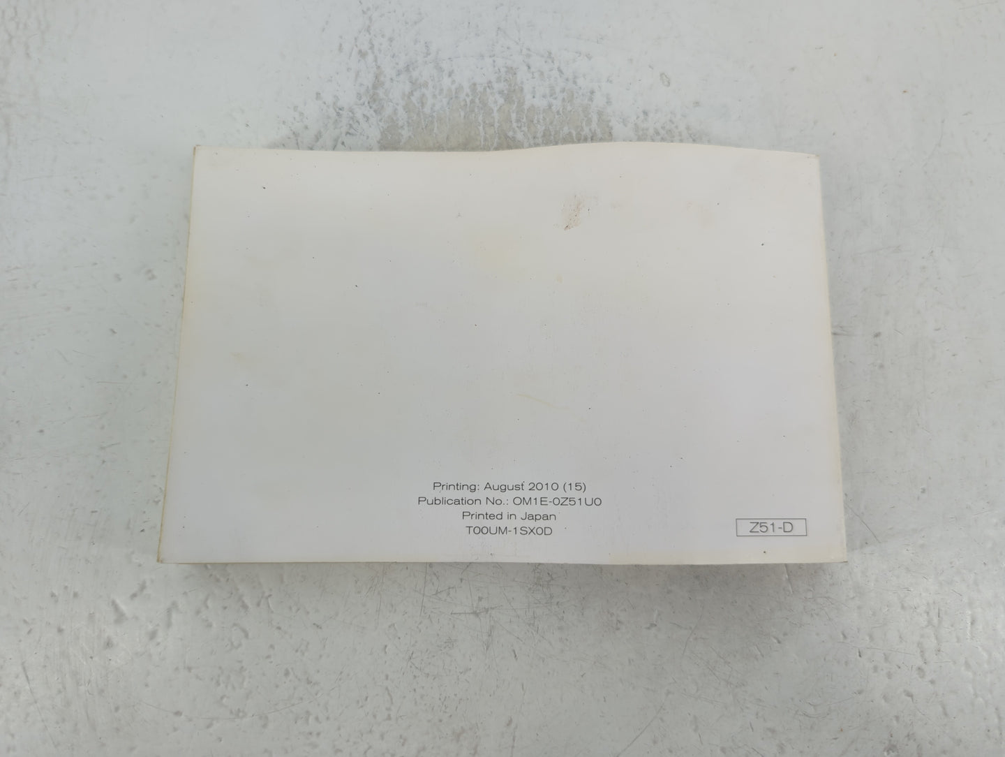 2011 Nissan Murano Owners Manual Book Guide P/N:OM1E-0Z51U0 OEM Used Auto Parts - Oemusedautoparts1.com