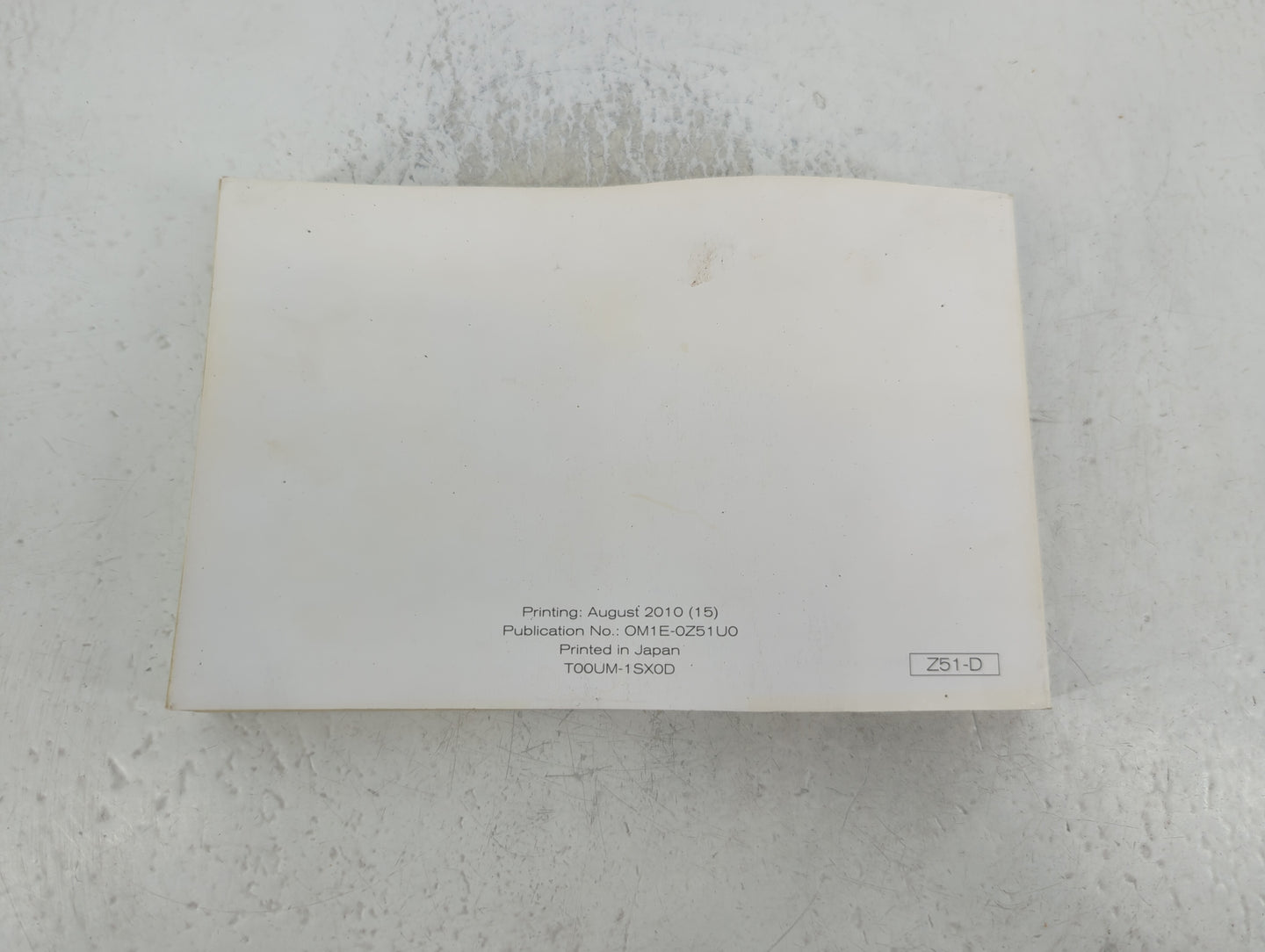 2011 Nissan Murano Owners Manual Book Guide P/N:OM1E-0Z51U0 OEM Used Auto Parts - Oemusedautoparts1.com