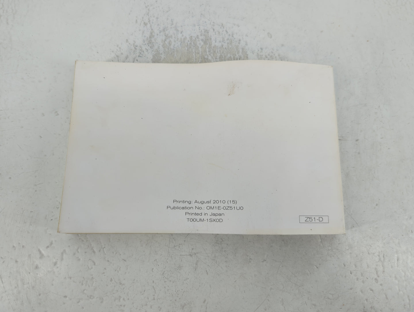 2011 Nissan Murano Owners Manual Book Guide P/N:OM1E-0Z51U0 OEM Used Auto Parts - Oemusedautoparts1.com