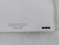 2011 Nissan Murano Owners Manual Book Guide P/N:OM1E-0Z51U1 OEM Used Auto Parts - Oemusedautoparts1.com