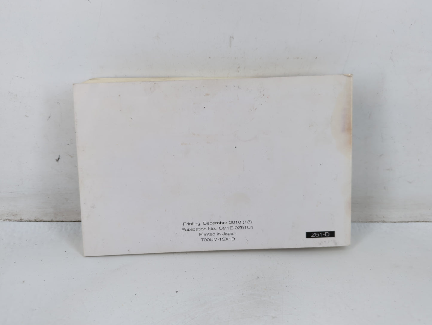 2011 Nissan Murano Owners Manual Book Guide P/N:OM1E-0Z51U1 OEM Used Auto Parts - Oemusedautoparts1.com